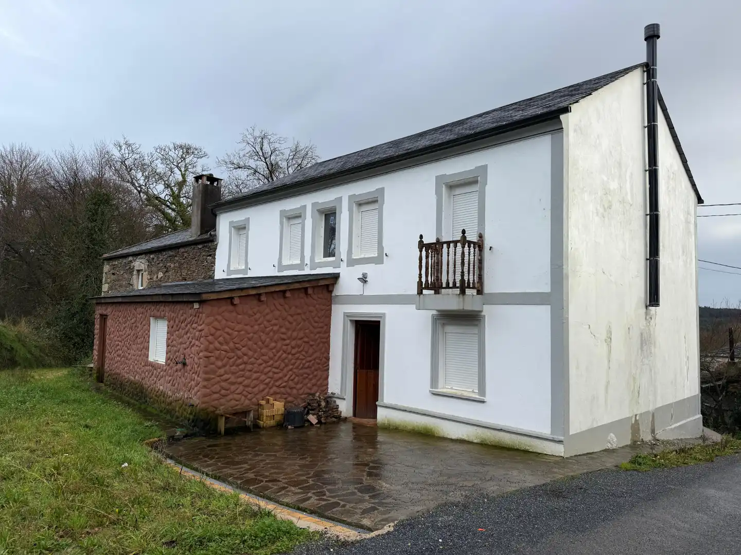Vista exterior de Finca rústica en venda en Vilalba amb Calefacció, Jardí privat i Terrassa