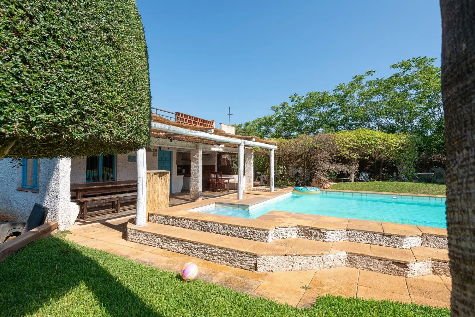 Piscina de Finca rústica en venta en Llucmajor con Aire acondicionado, Calefacción y Jardín privado