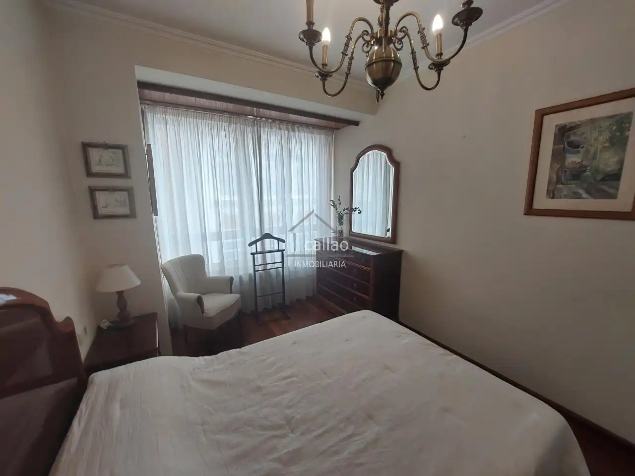 Bedroom of Apartments for rent in Ferrol  with Heating and Furnished
