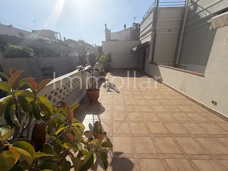 Terrace of Attic for rent in Barcelona  with Air Conditioner, Heating and Parquet flooring