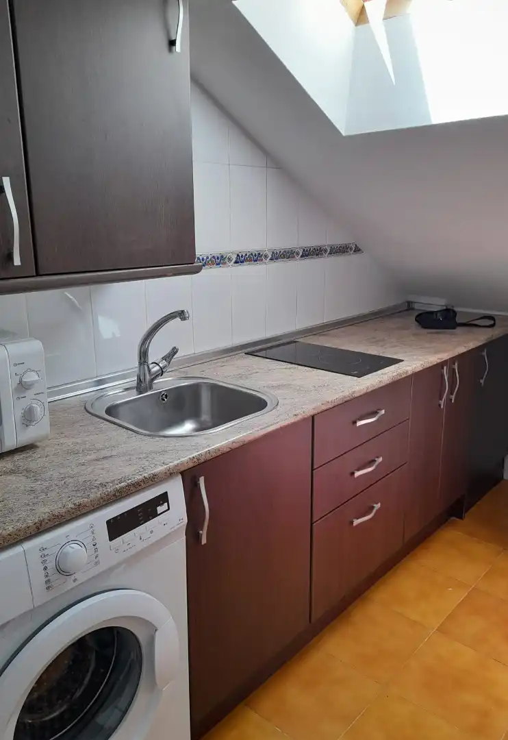 Cuina de Apartament en venda en Málaga amb Moblat, Rentadora i Microones