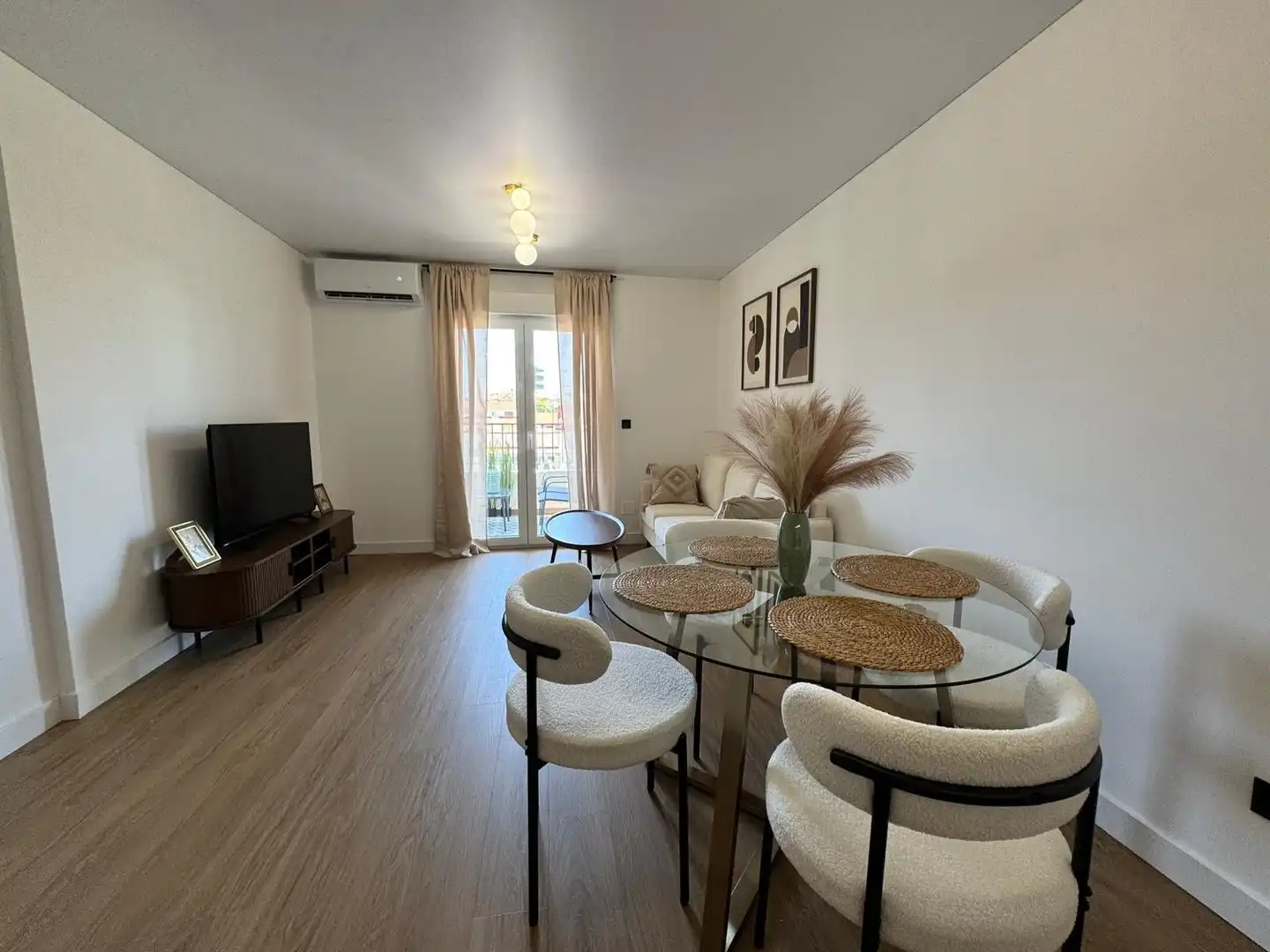 Sala d'estar de Apartament en venda en Pilar de la Horadada amb Aire condicionat, Calefacció i Moblat