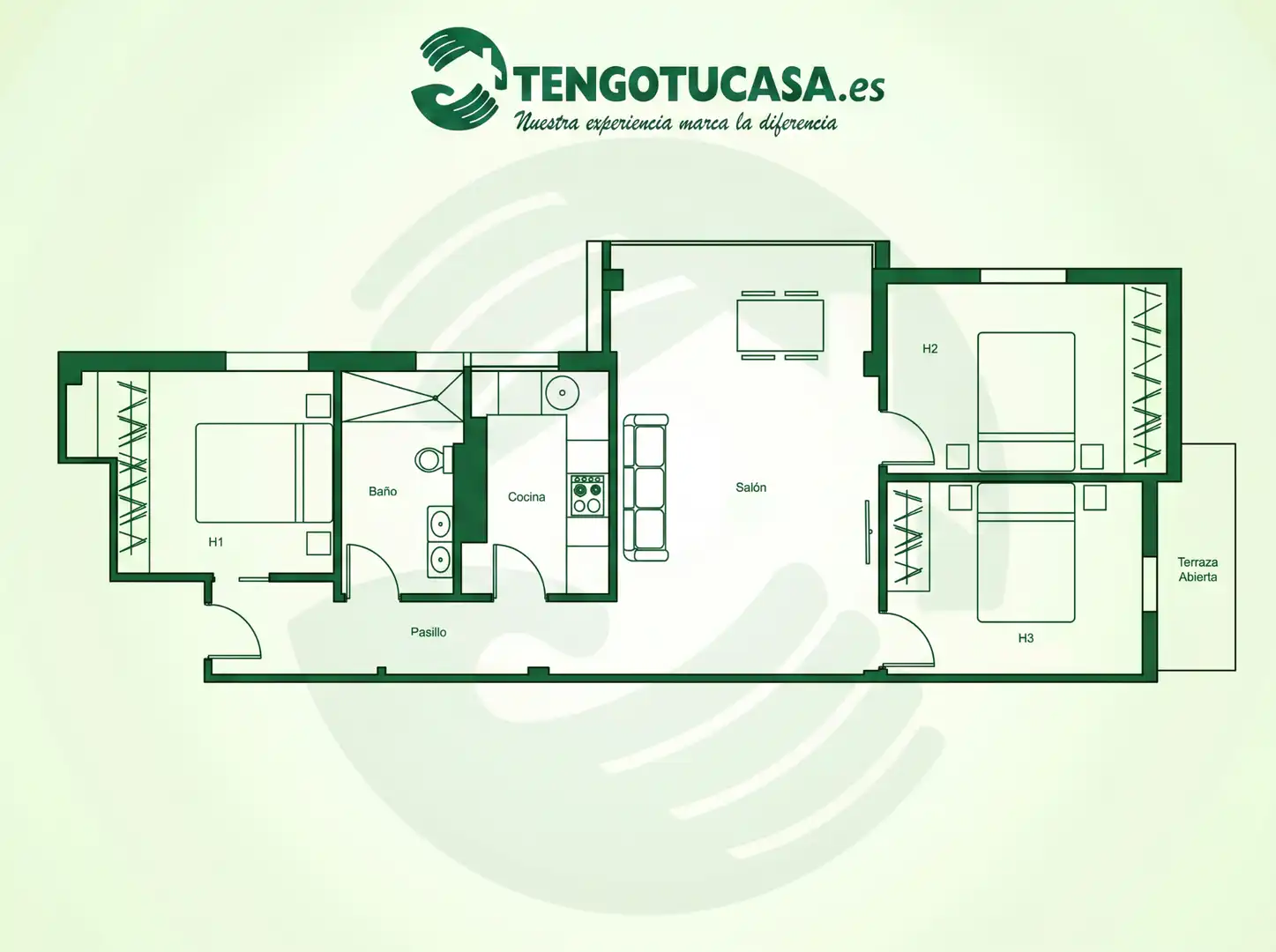 Flat for sale in Madrid  with Air Conditioner, Heating and Parquet flooring