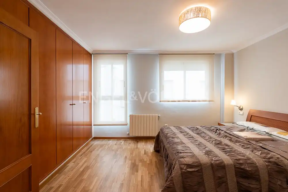 Bedroom of Flat for rent in Valencia  with Air Conditioner, Heating and Parquet flooring