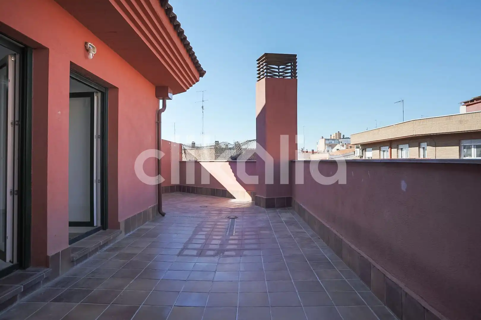 Terraza de Ático de alquiler en Ciudad Lineal