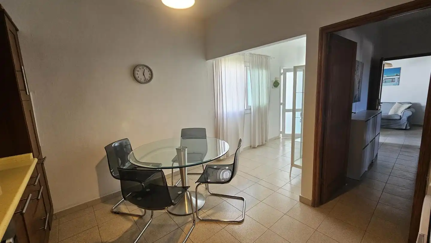 Dining room of Flat for rent in San Bartolomé de Tirajana  with Air Conditioner, Terrace and Furnished