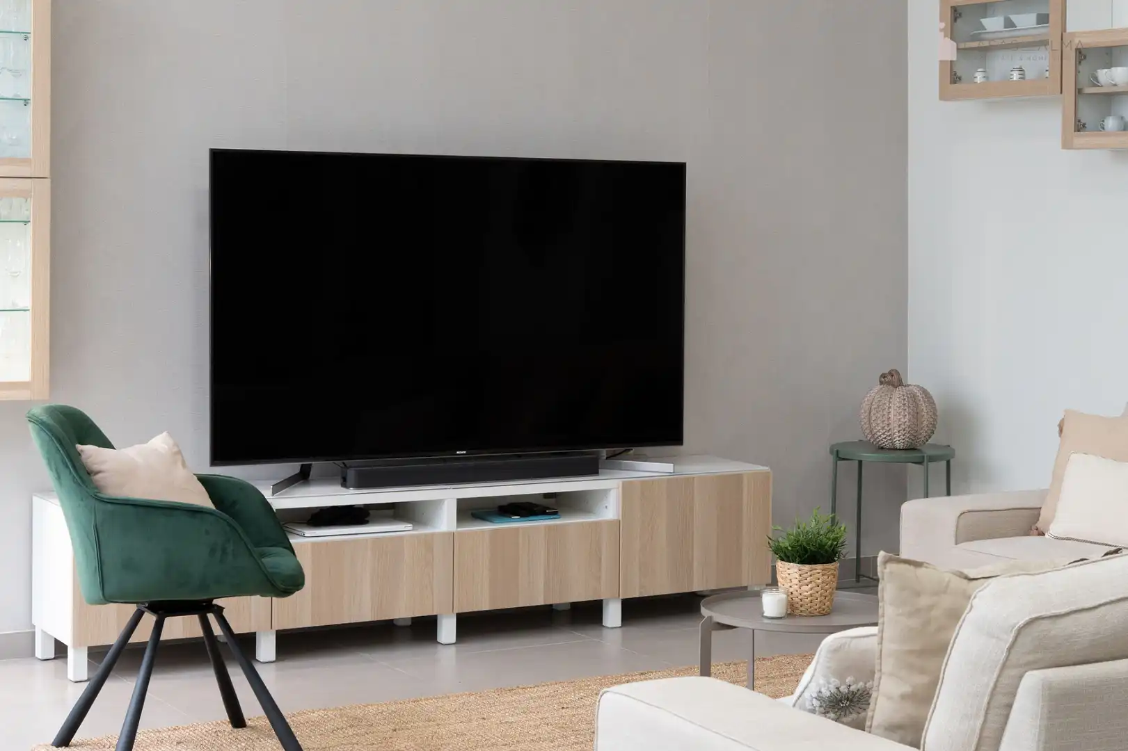 Wohnzimmer von Einfamilien-Reihenhaus zum Verkauf in Las Palmas de Gran Canaria mit Klimaanlage, Terrasse und Abstellraum