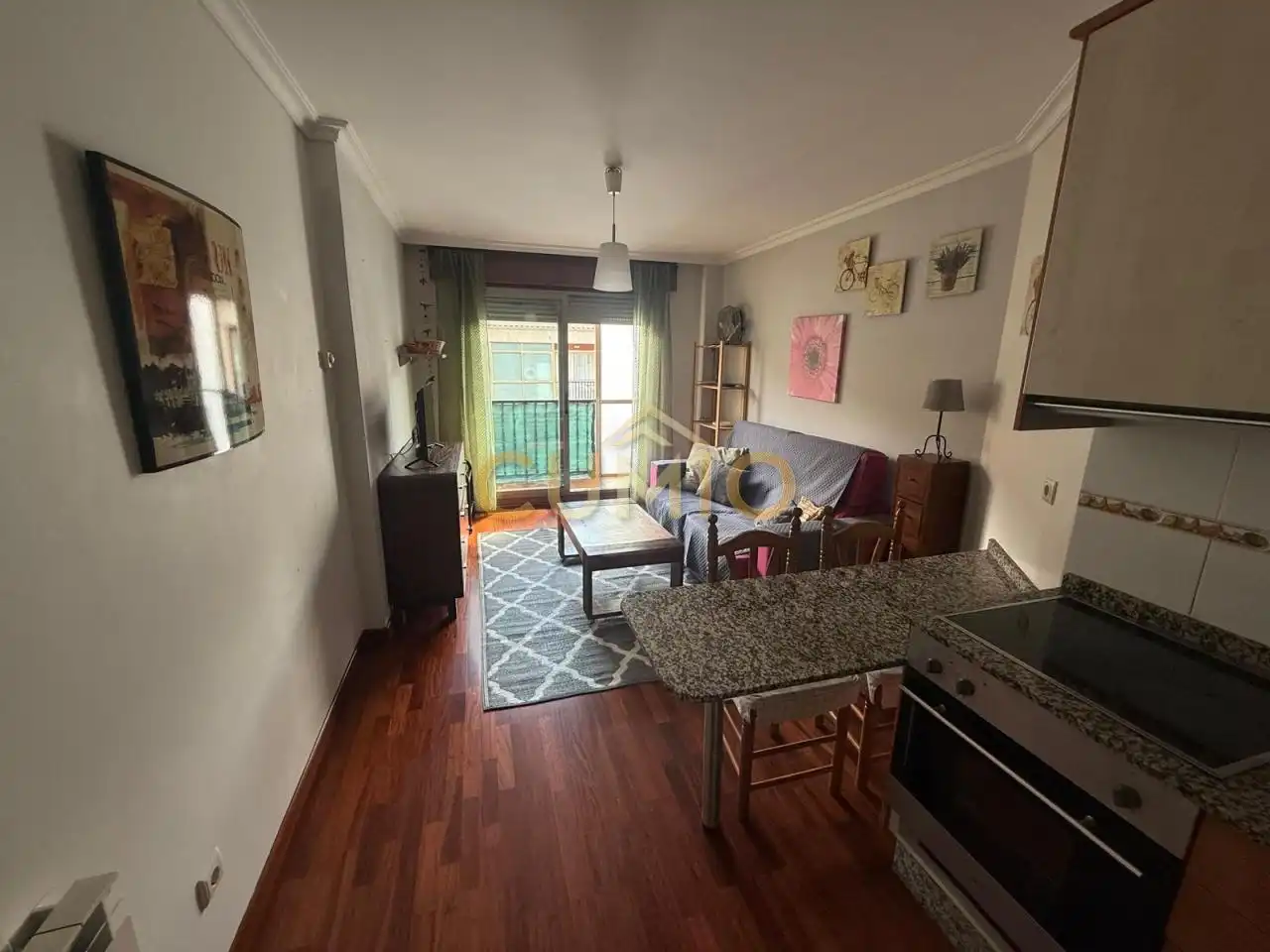 Sala d'estar de Pis de lloguer en Gondomar amb Calefacció, Parquet i Moblat