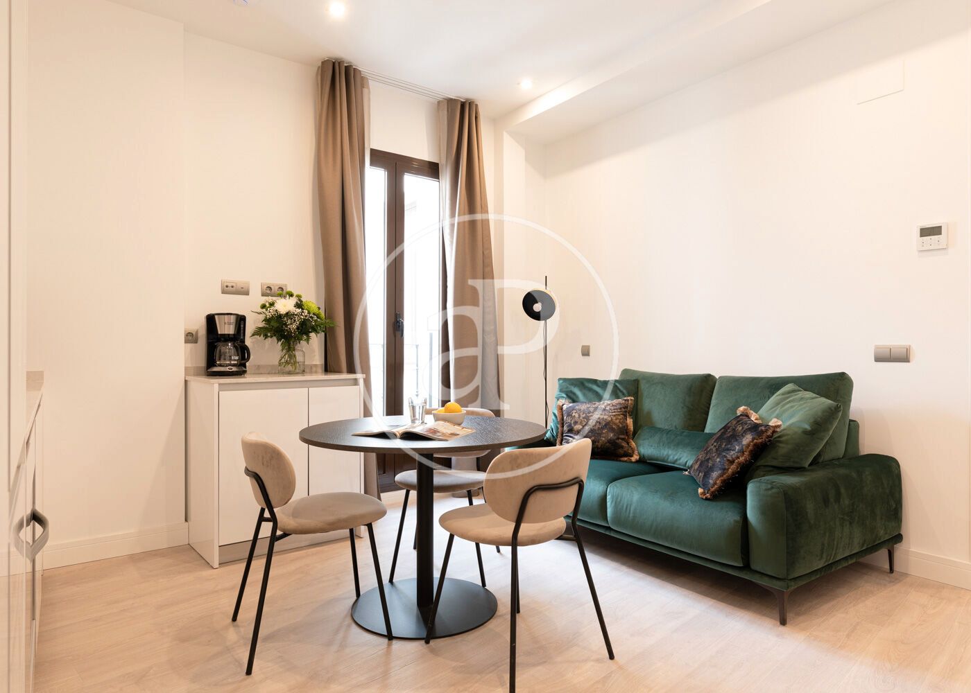 Living room of Flat to rent in  Madrid Capital  with Air Conditioner, Heating and Furnished