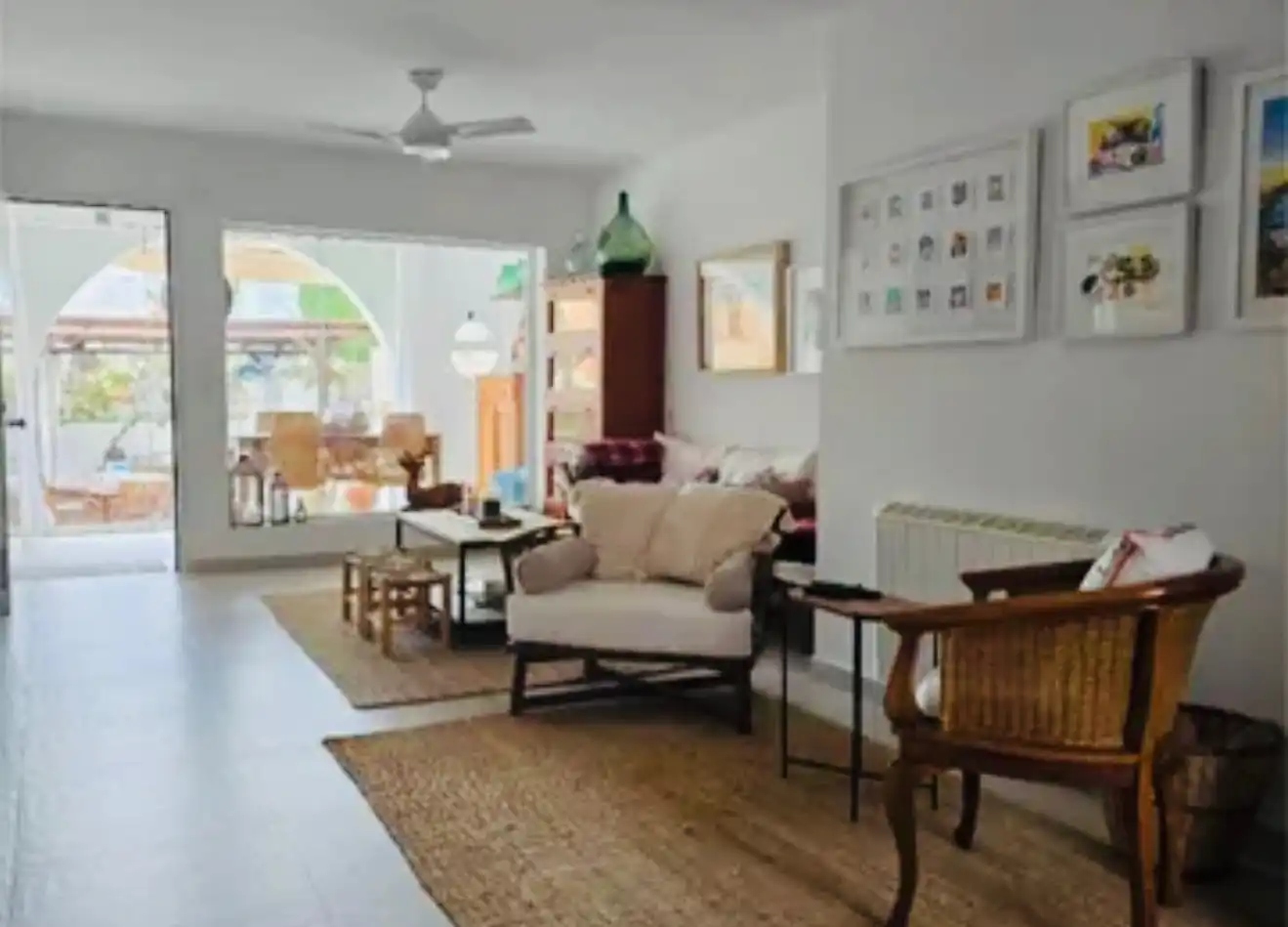 Wohnzimmer von Haus oder Chalet zum Verkauf in Calpe / Calp mit Klimaanlage, Heizung und Privatgarten