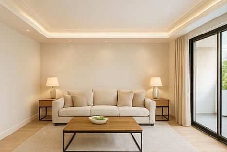 Living room of Flat for sale in  Madrid Capital  with Air Conditioner, Heating and Parquet flooring