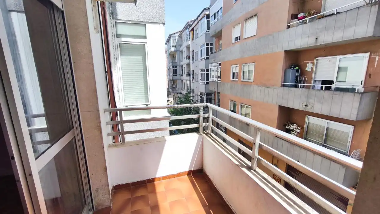 Balcony of Flat for sale in Ourense Capital   with Heating, Parquet flooring and Storage room