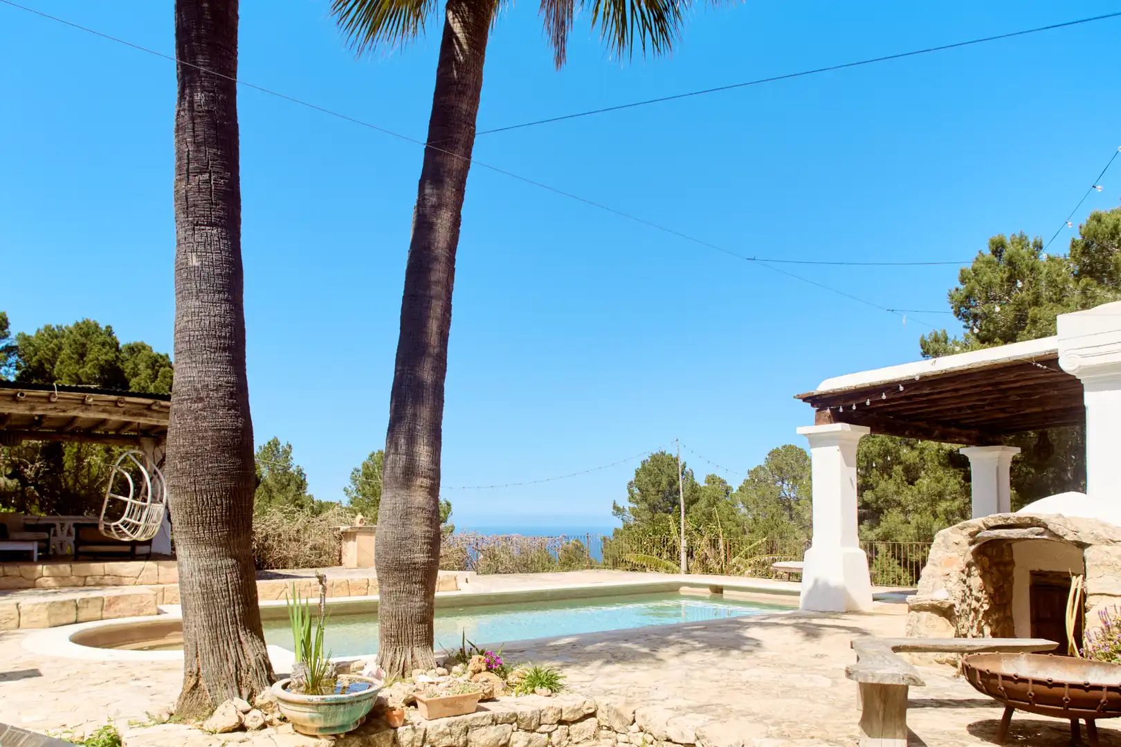 Piscina de Finca rústica en venda en Sant Joan de Labritja amb Aire condicionat, Jardí privat i Parquet