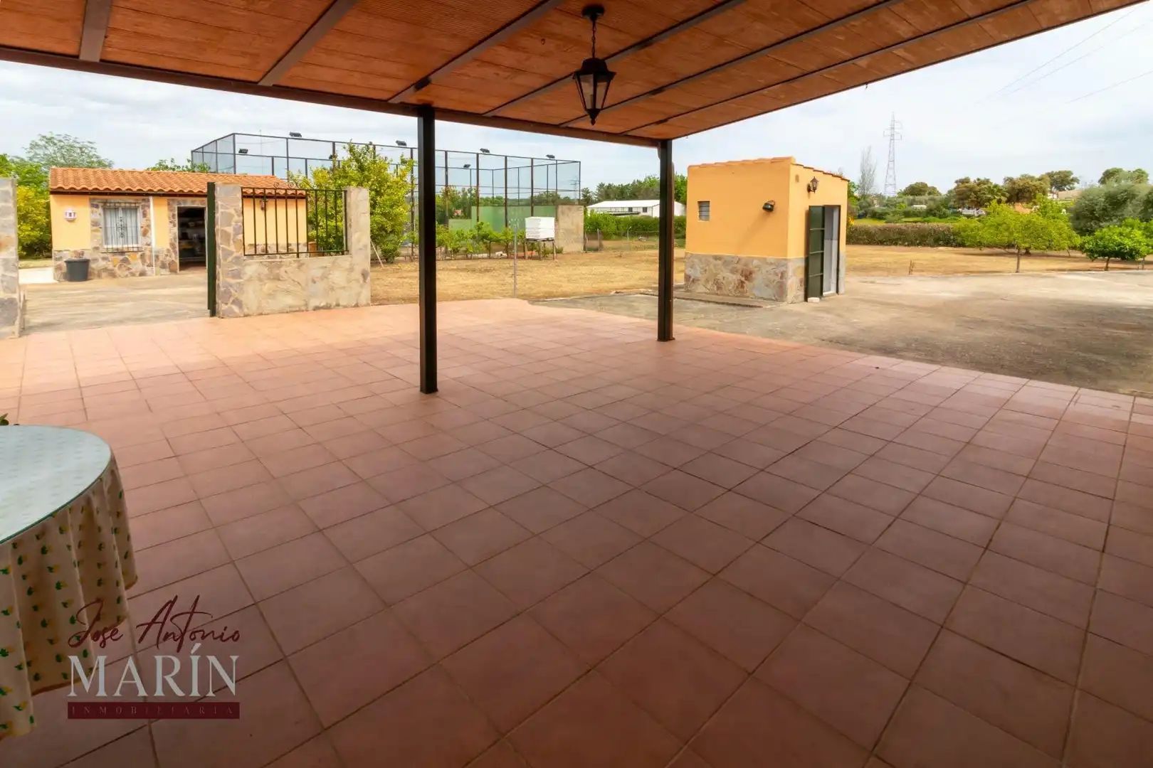 Terraza de Casa o chalet en venta en Badajoz con Aire acondicionado, Jardín privado y Piscina