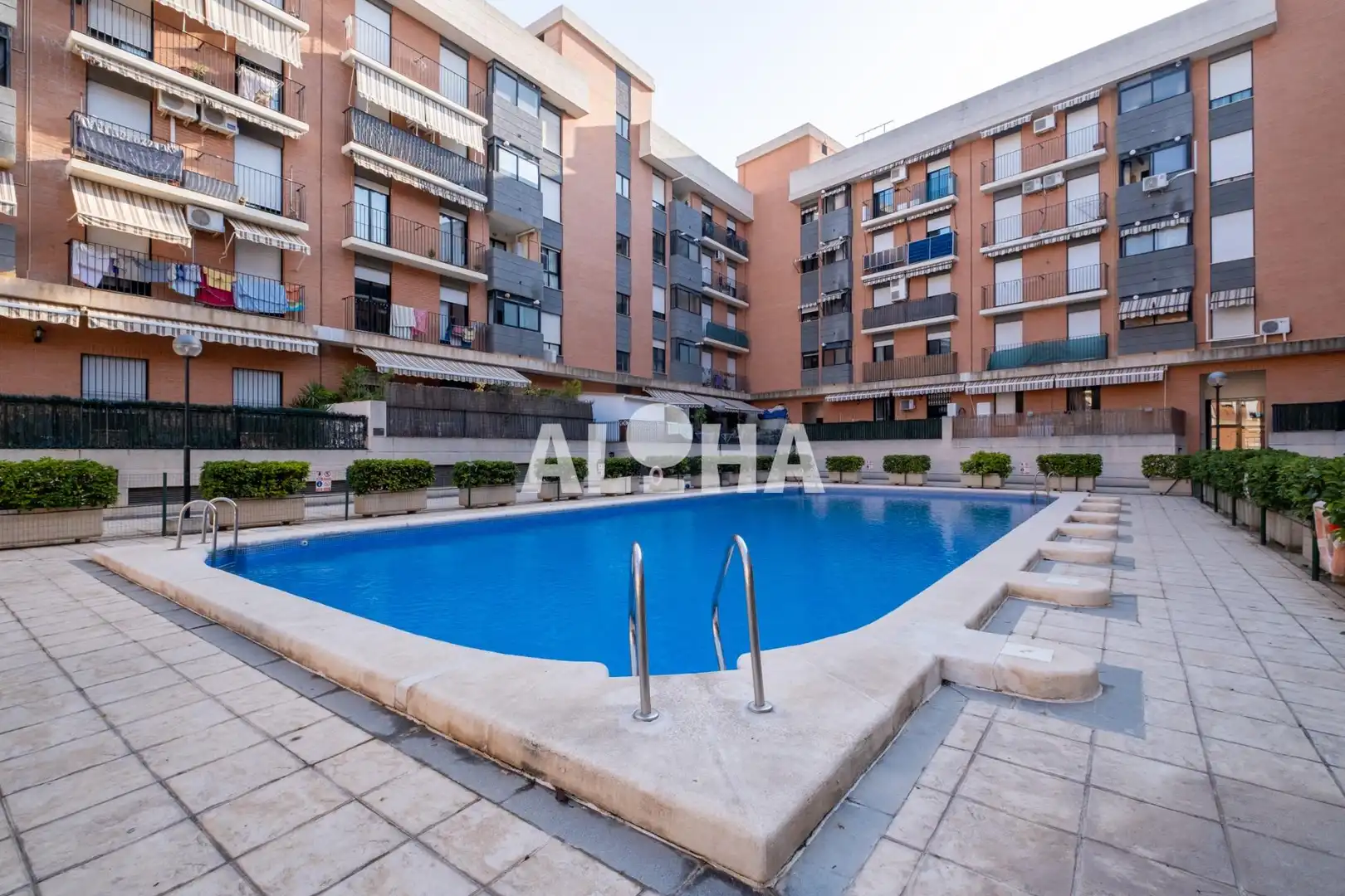 Piscina de Apartament de lloguer en Moncada amb Aire condicionat, Moblat i Piscina comunitària
