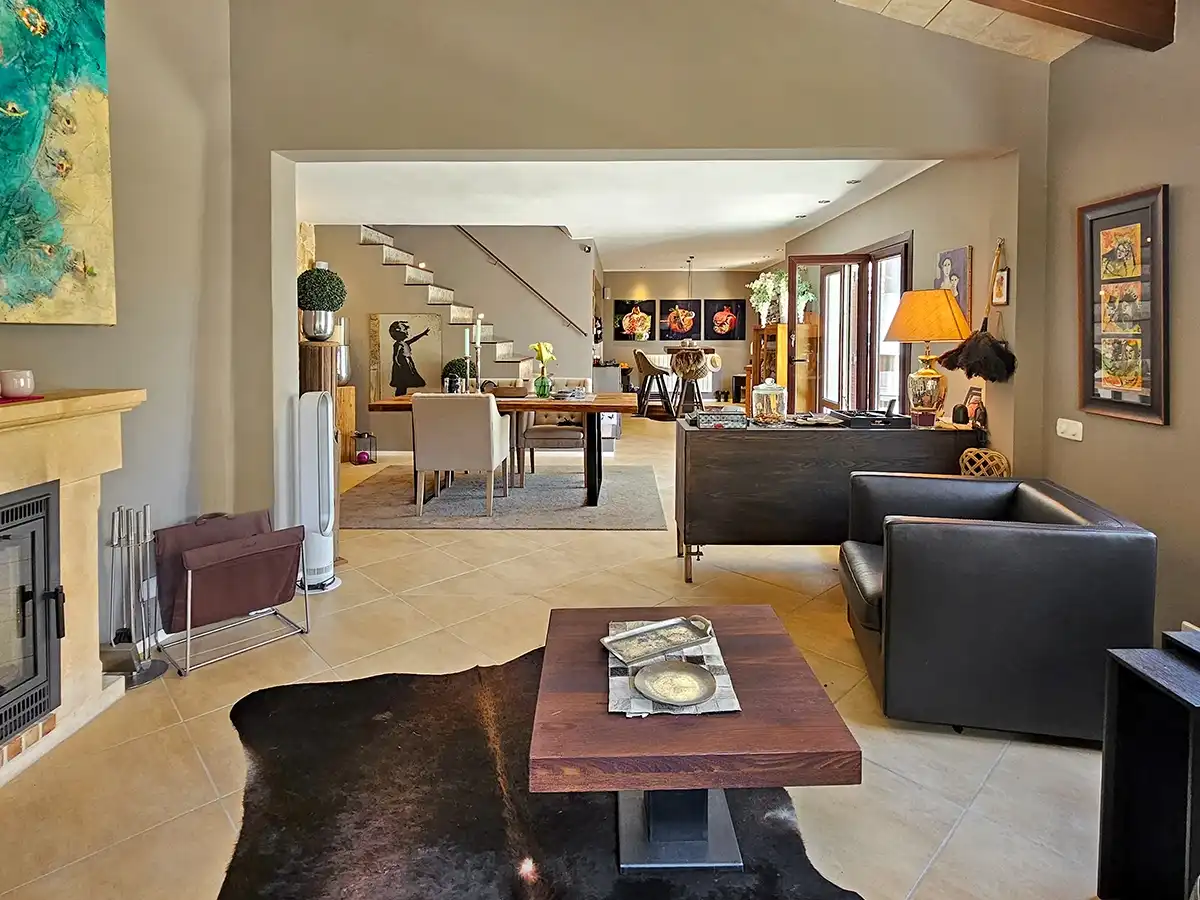 Living room of Country homes for sale in Capdepera  with Air Conditioner, Heating and Terrace