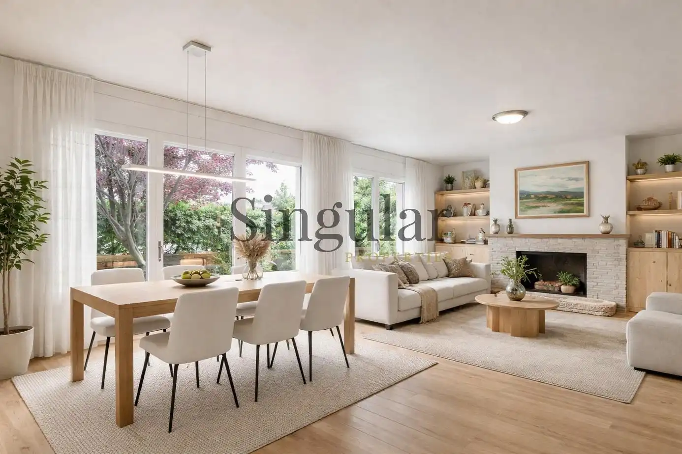 Sala d'estar de Casa o xalet en venda en Castelldefels amb Jardí privat i Terrassa