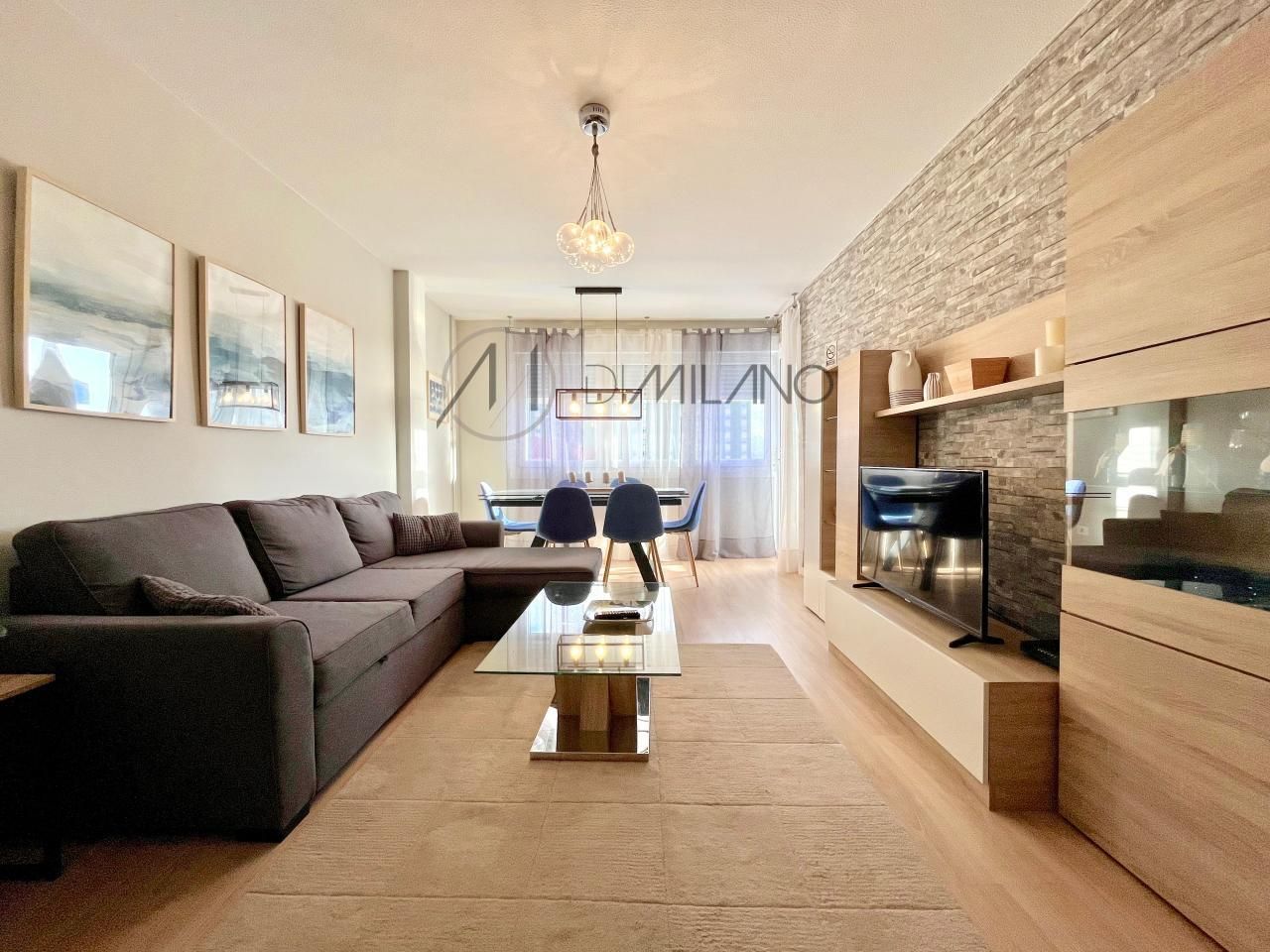 Living room of Flat for sale in Vigo   with Heating, Terrace and Storage room