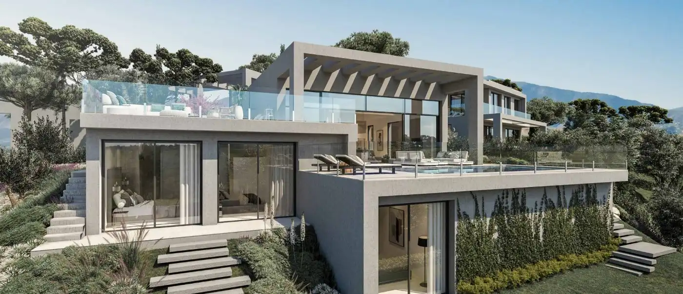 Vista exterior de Casa o xalet en venda en Benahavís amb Aire condicionat, Calefacció i Jardí privat