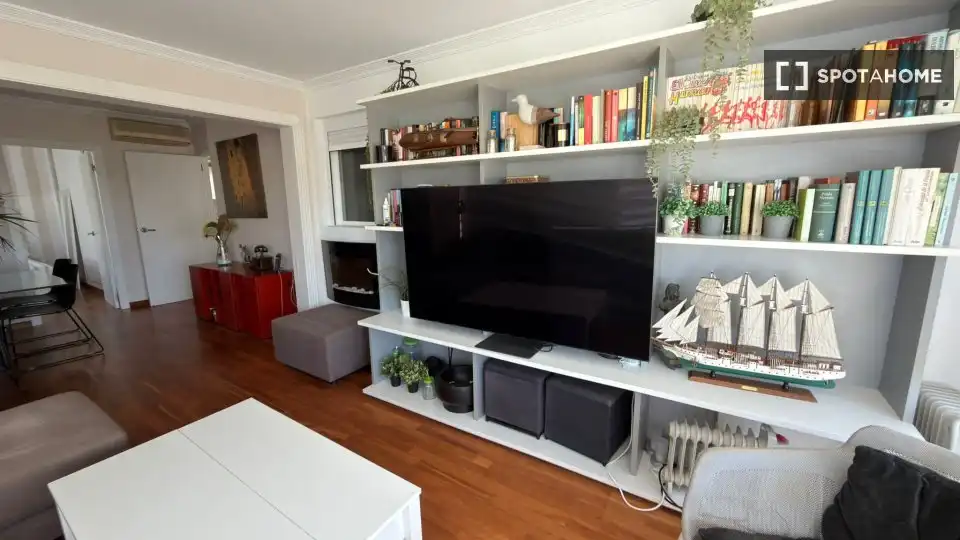 Sala d'estar de Apartament per a compartir en Alicante / Alacant amb Aire condicionat, Calefacció i Terrassa