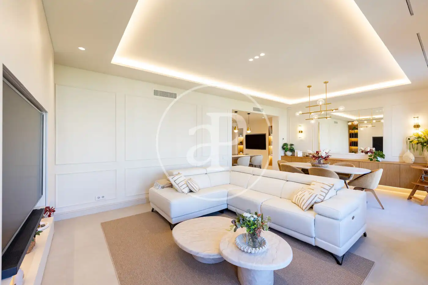 Living room of Flat for sale in Barcelona  with Air Conditioner, Heating and Furnished