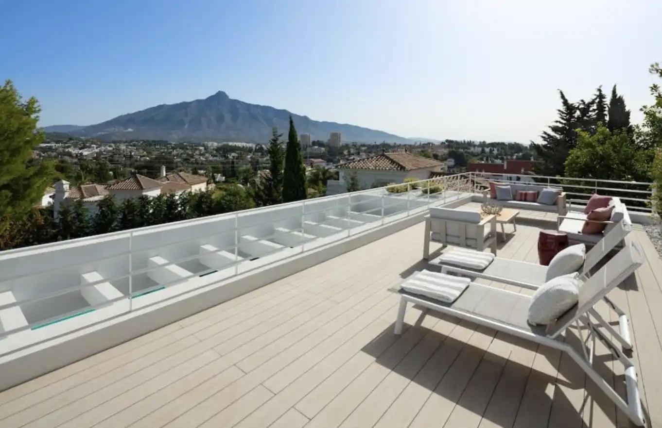 Terrace of Houses for rent in Marbella  with Private garden, Terrace and Storage room