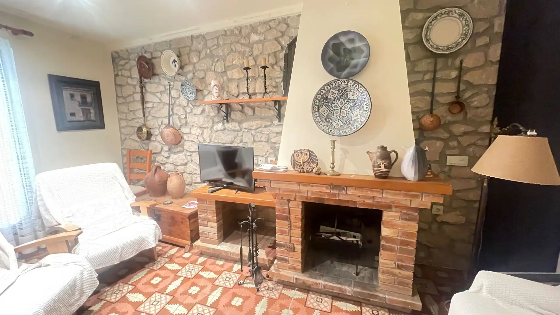 Sala de estar de Finca rústica en venta en Vallbona de Les Monges con Calefacción, Jardín privado y Trastero