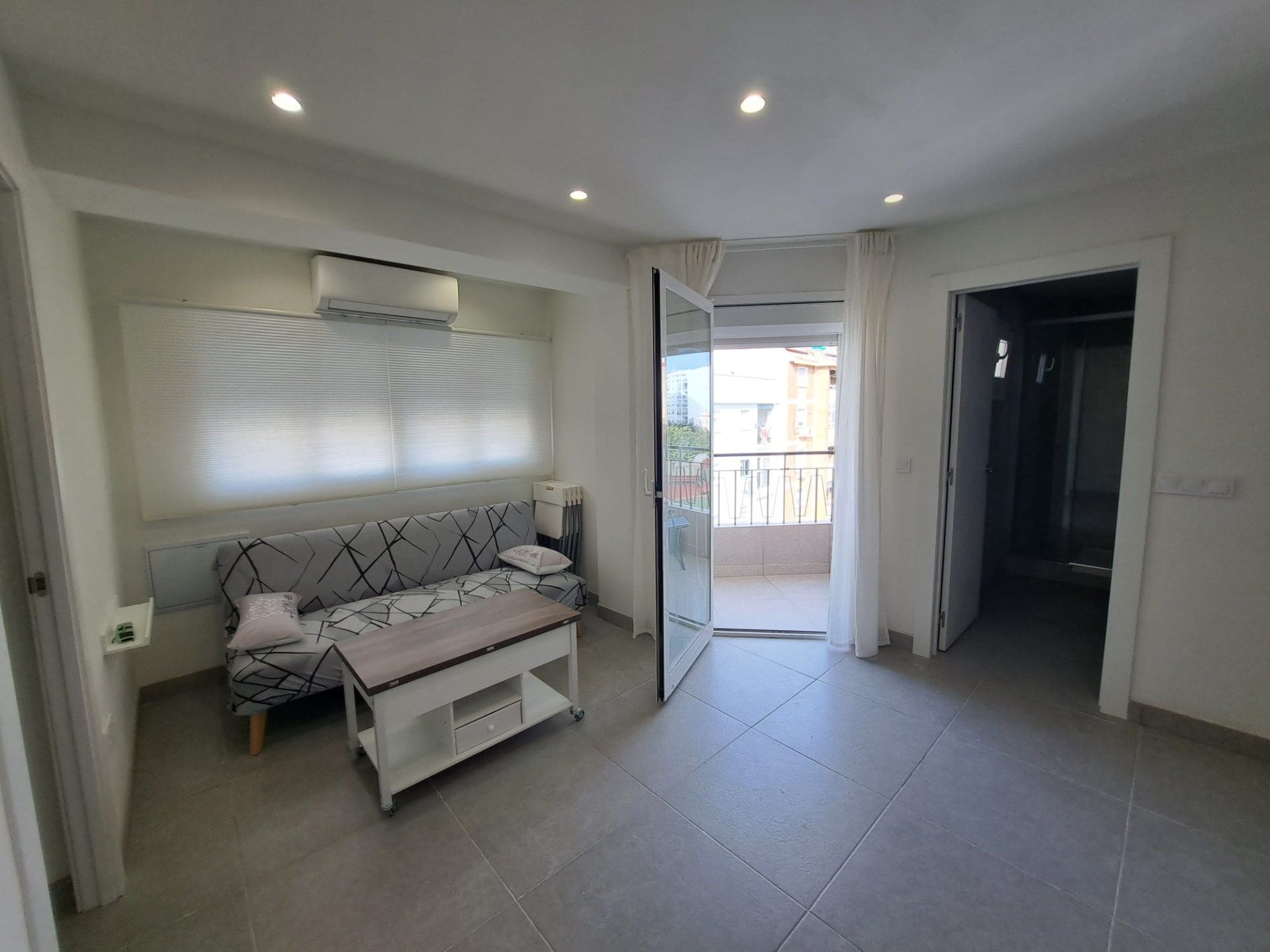 Sala de estar de Piso de alquiler en Málaga Capital con Aire acondicionado, Terraza y Amueblado