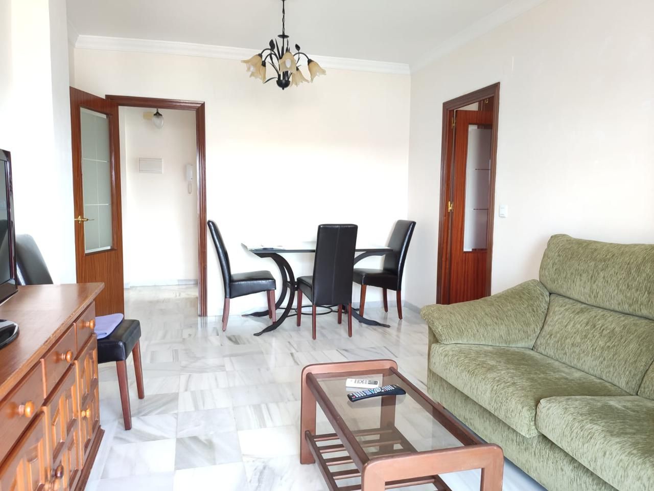 Sala de estar de Piso de alquiler en Sanlúcar de Barrameda con Aire acondicionado, Parquet y Terraza