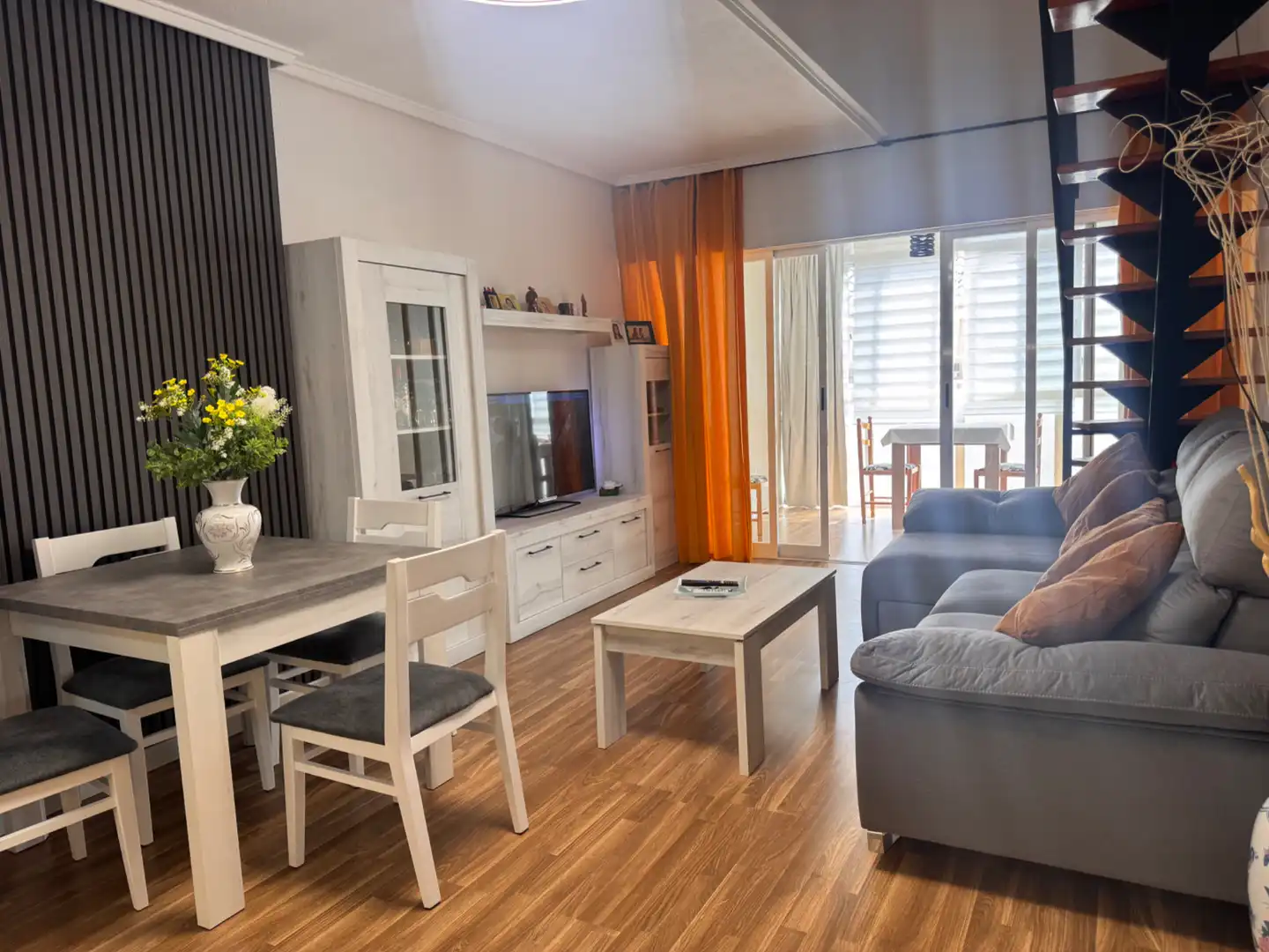 Living room of Duplexes for sale in Torrevieja  with Air Conditioner, Heating and Parquet flooring