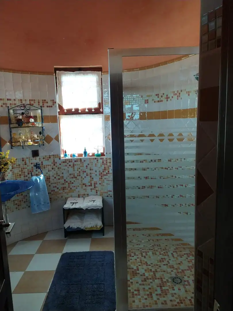 Bany de Casa o xalet en venda en Villanueva del Río y Minas amb Aire condicionat, Jardí privat i Terrassa