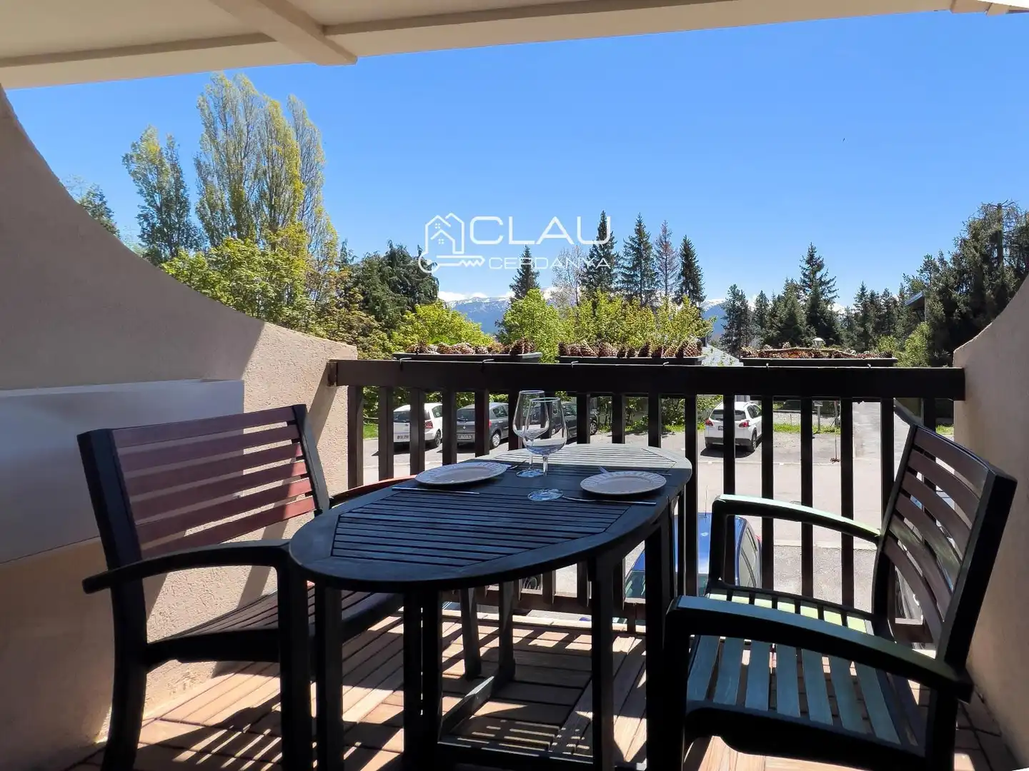 Terraza de Piso de alquiler en Font-Romeu-Odeillo-Via con Calefacción, Parquet y Terraza