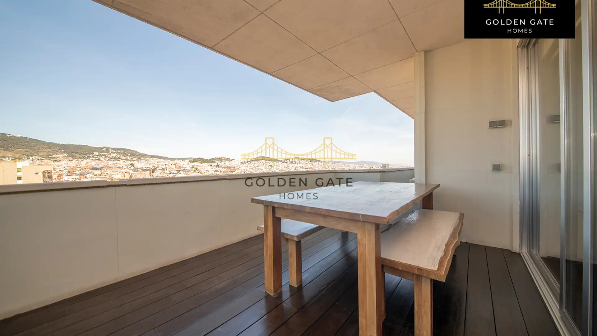 Terrace of Flat for rent in  Barcelona Capital  with Air Conditioner, Heating and Parquet flooring
