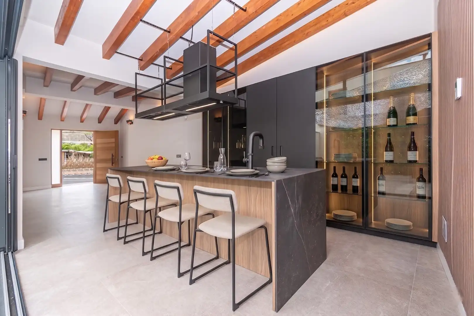 Kitchen of Ground floor for rent in Selva  with Air Conditioner, Heating and Terrace