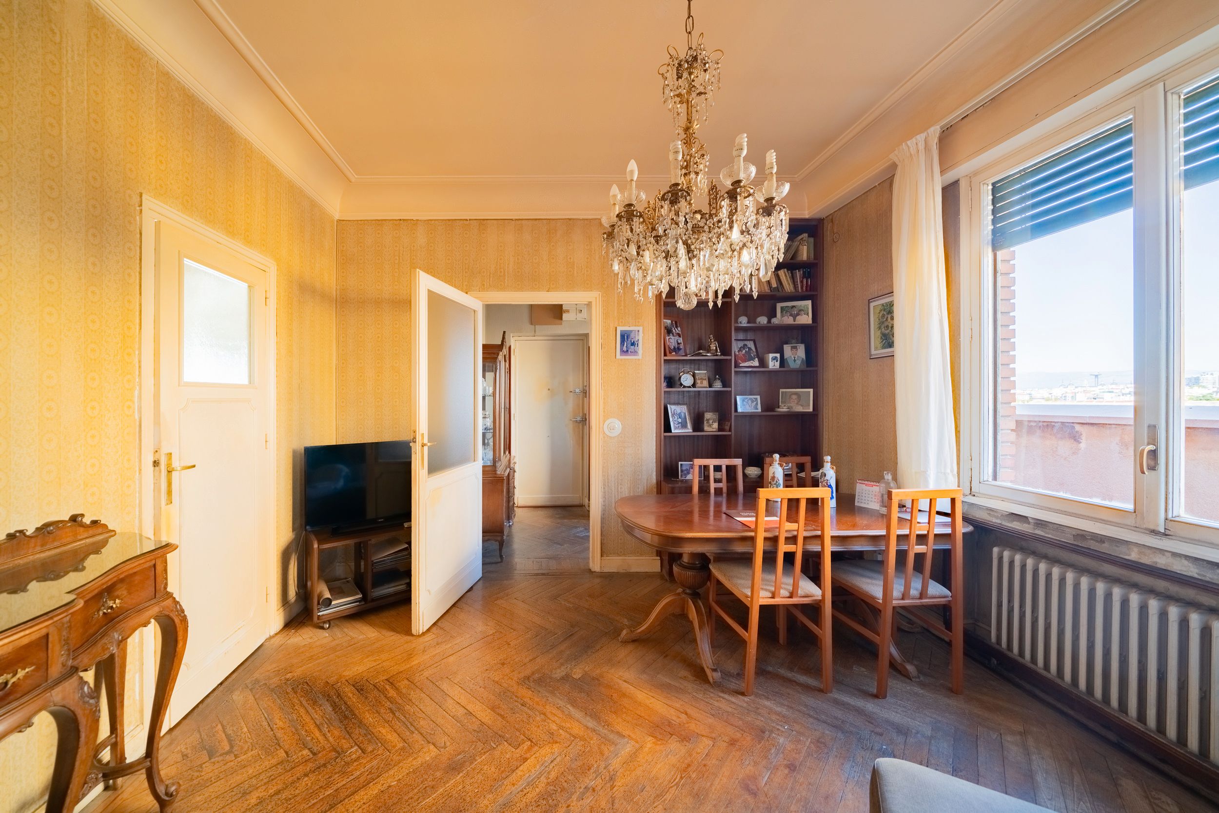 Dining room of Attic for sale in  Madrid Capital  with Air Conditioner, Heating and Terrace