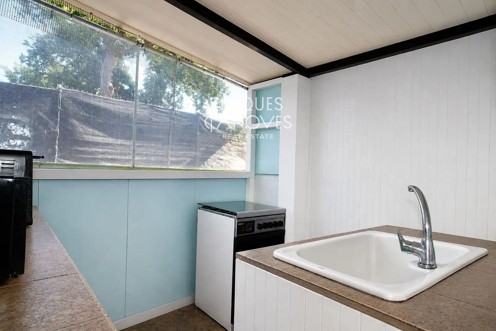 Cocina de Casa o chalet en venta en Sils con Terraza, Trastero y Piscina