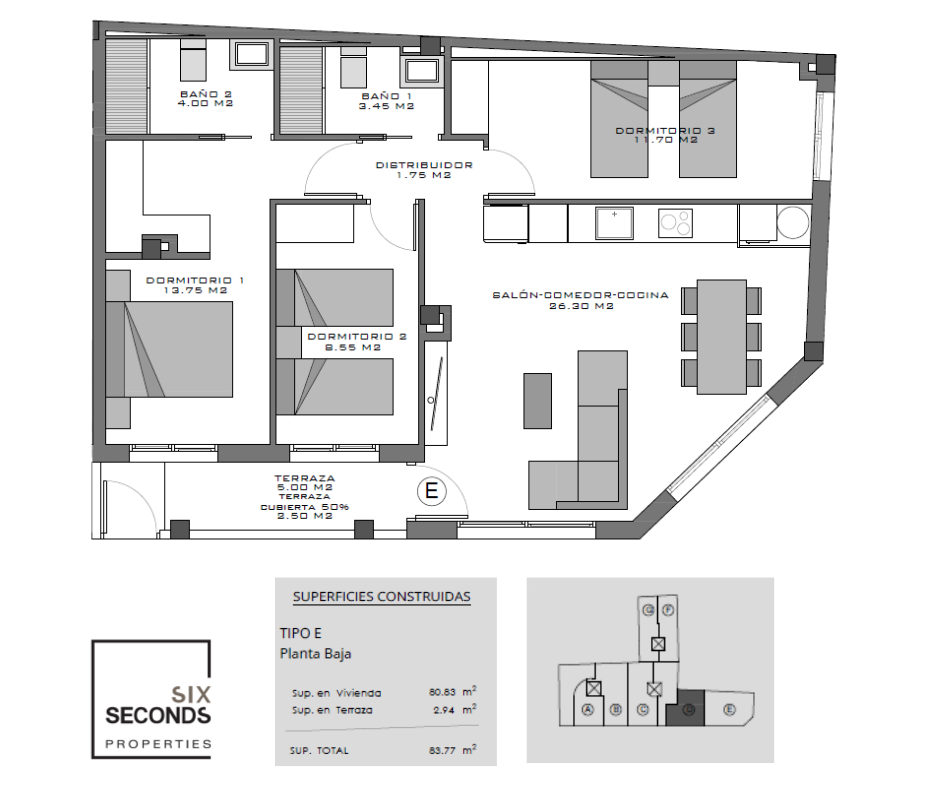 Planta baja en venta en Santa Pola con Aire acondicionado, Terraza y Trastero