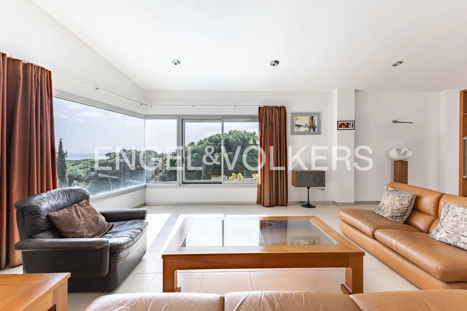 Sala de estar de Casa o chalet en venta en Sant Andreu de Llavaneres con Calefacción, Jardín privado y Parquet