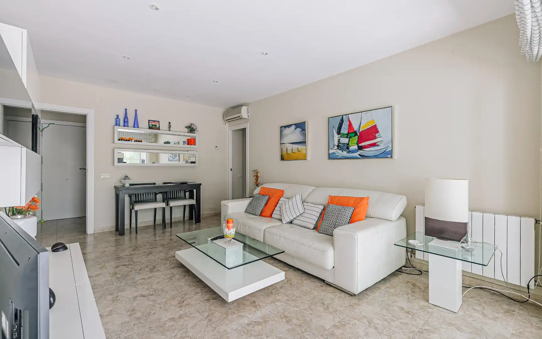 Living room of Flat for sale in Castelldefels  with Air Conditioner, Heating and Private garden