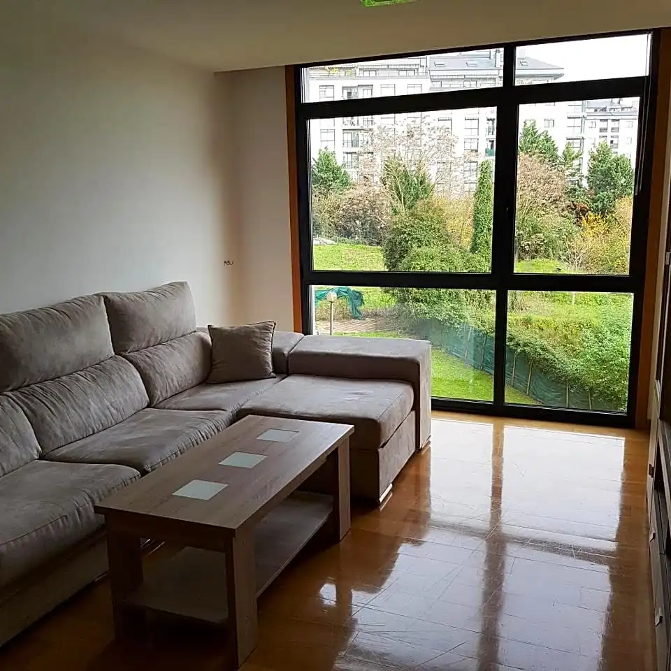 Living room of Flat for rent in Ourense Capital   with Heating, Parquet flooring and Terrace