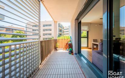 Balcony of Flat for sale in Sant Cugat del Vallès  with Air Conditioner, Terrace and Swimming Pool