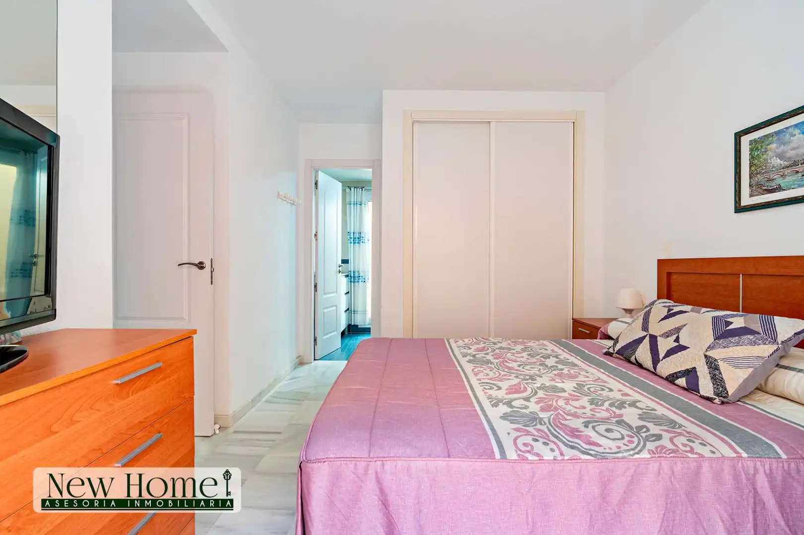 Bedroom of Flat for sale in Roquetas de Mar  with Terrace, Furnished and Community pool