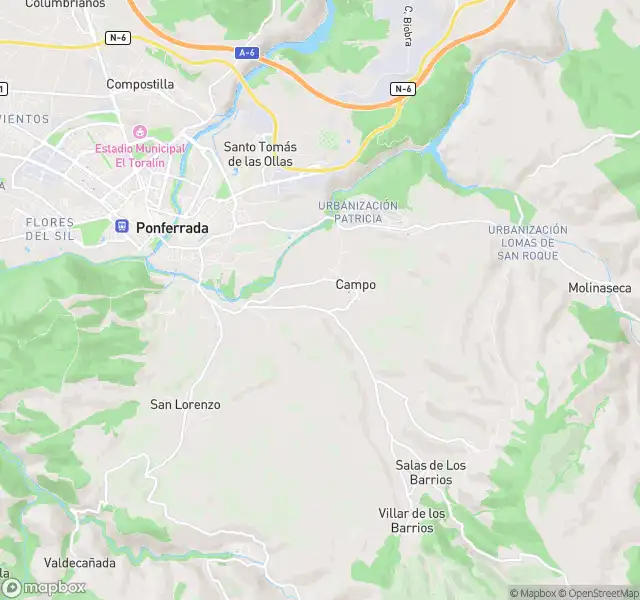 Vista exterior de Pis en venda en Ponferrada