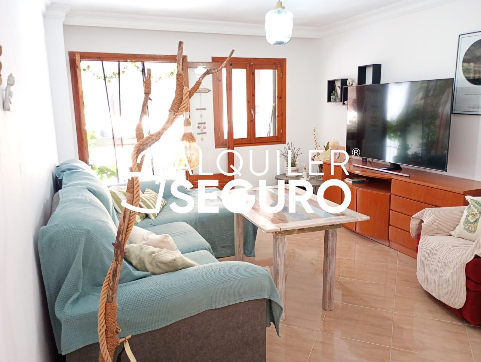 Living room of Flat to rent in Málaga Capital  with Air Conditioner, Terrace and Furnished