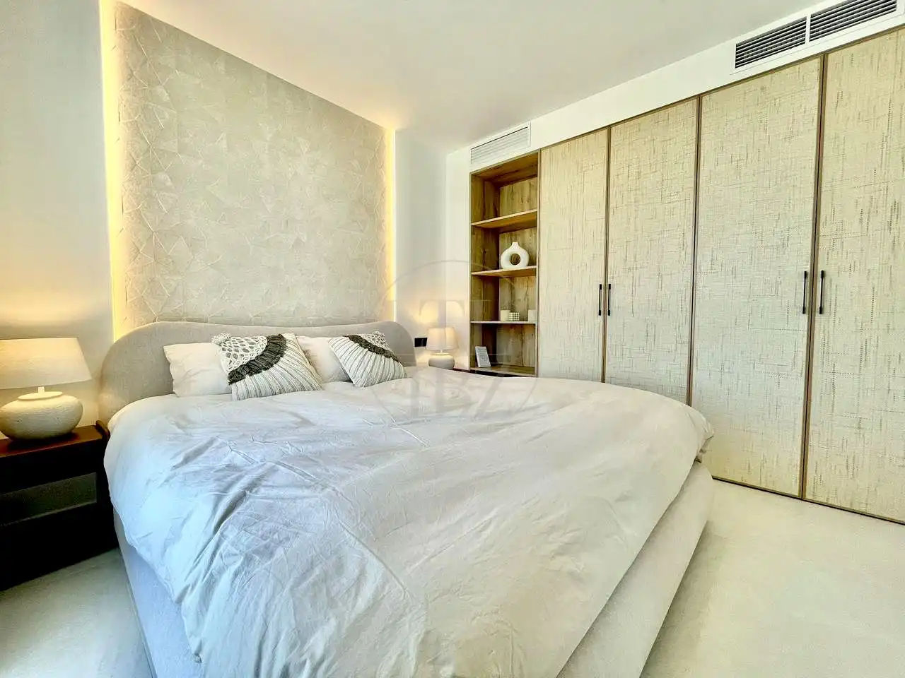 Schlafzimmer von Haus oder Chalet zur Miete in Sant Josep de sa Talaia mit Klimaanlage, Privatgarten und Terrasse