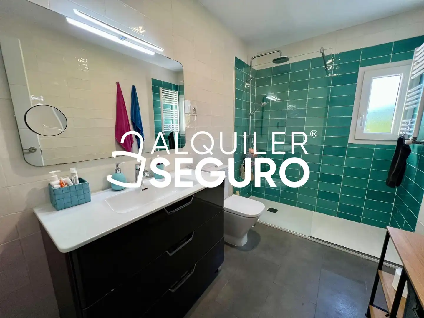 Bathroom of Flat for rent in Madrid  with Air Conditioner, Heating and Furnished