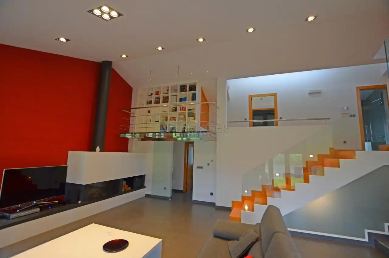 Sala de estar de Casa o chalet en venta en A Guarda   con Calefacción, Jardín privado y Terraza