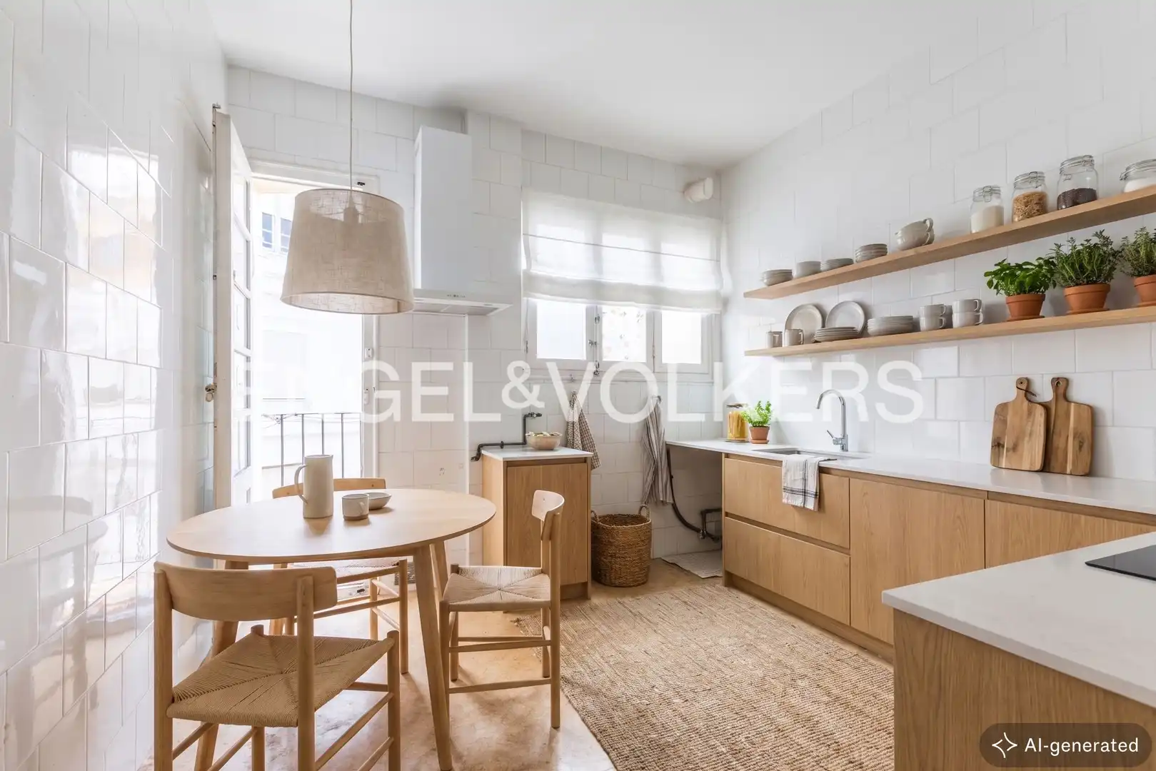Küche von Wohnung zum Verkauf in Valencia mit Heizung und Balkon