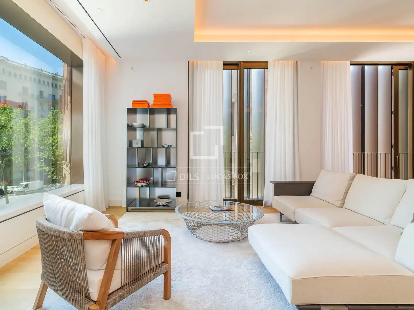 Wohnzimmer von Wohnung zum Verkauf in Barcelona mit Klimaanlage, Heizung und Parkett