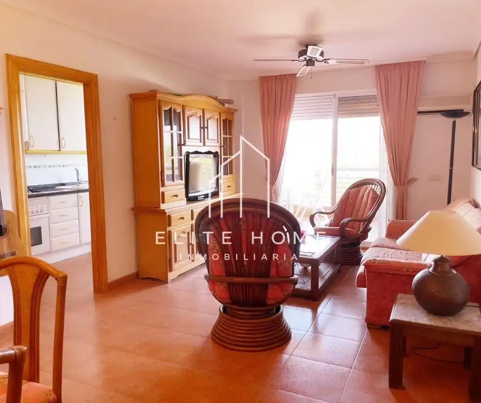 Sala d'estar de Apartament de lloguer en Castellón de la Plana / Castelló de la Plana amb Aire condicionat, Calefacció i Jardí privat